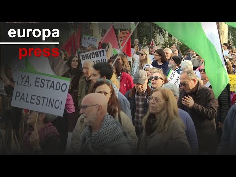 Miles de personas se manifiestan en Madrid para pedir un alto al fuego en Palestina