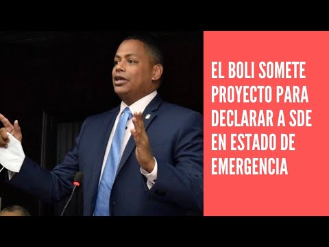 Bolívar Valera deposita proyecto para declarar a SDE en estado de emergencia