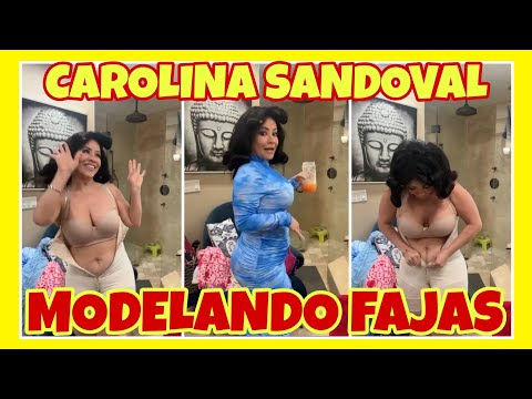 LA VENENOSA SANDOVAL MODELANDO SUS FAJAS ??