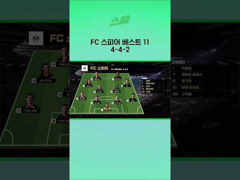 FC 스피어 베스트 11 4-4-2