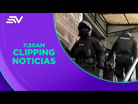 Operativo policial en las inmediaciones del ex Penal García Moreno