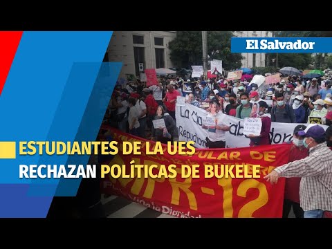 #El15Marchamos | Estudiantes de la UES marcharon contra Bukele