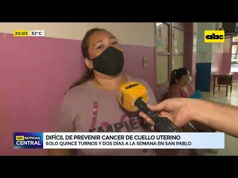 Difícil prevenir cáncer de cuello uterino con turnos y consultas limitadas en Hospital San Pablo