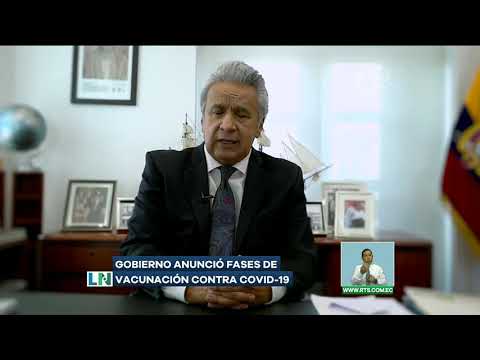 Gobierno ecuatoriano anunció fases de vacunación contra Covid-19