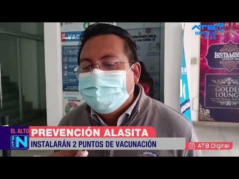 Se instalarán puntos de vacunación en la feria de Alasita en El Alto para prevenir el Covid-19