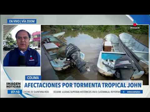 Michoacán y Colima, en alerta roja por la tormenta tropical John | Noticias con Francisco Zea