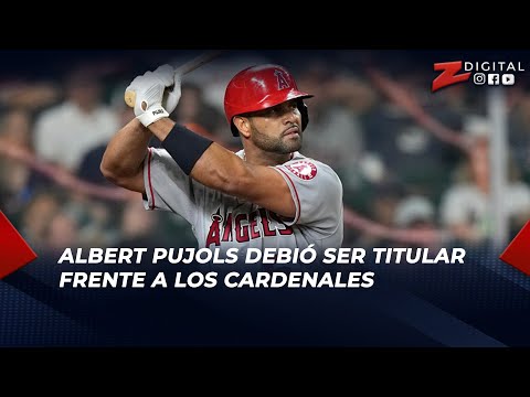 Tenchy Rodríguez: Albert Pujols debió ser titular frente a los Cardenales