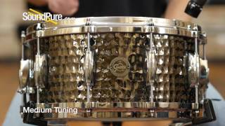 Gretsch 6.5x14 Hammered Black Steel Snare Drum Quick n' Dirty