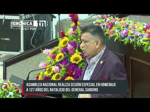 Realizan sesión especial en homenaje a Sandino desde la Asamblea Nacional - Nicaragua