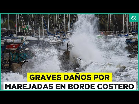 Estragos y graves daños por fuertes marejadas en la costa