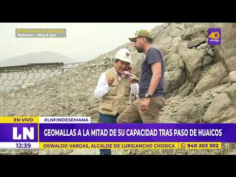 Chosica: Geomallas a la mitad de su capacidad tras caída de huaicos
