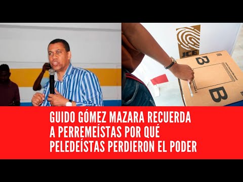 Guido Gómez Mazara recuerda a perremeístas por qué peledeístas perdieron
