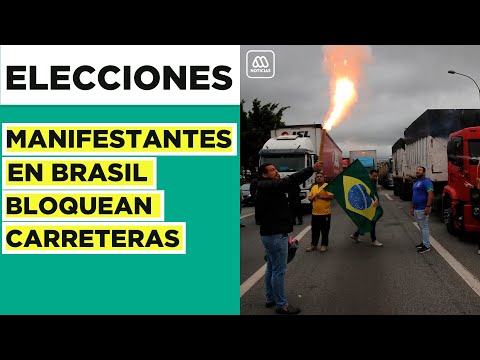 Bolsonaristas reclaman “fraude electoral”:  Camioneros paralizaron y cortaron rutas en protesta