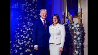 Prezidento ir Pirmosios ponios sveikinimas Šv. Kalėdų proga