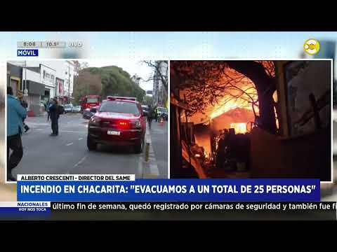 Incendio en Chacarita: al menos 20 personas evacuadas - Alberto Crescenti