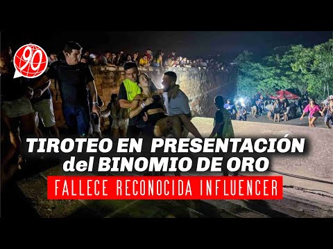 Tiroteo en medio de una presentación del Binomio de Oro,Fallece  reconocida influencer