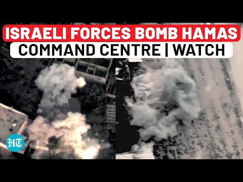 Amid Hezbollah Tensions, Israel Bombs Hamas Command Centre In Gaza; Releases This Chilling Video