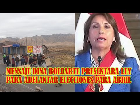 DINA BOLUARTE DECLARA ESTA DE EMERGENCIA APURIMAC, AREQUIPA Y ICA..