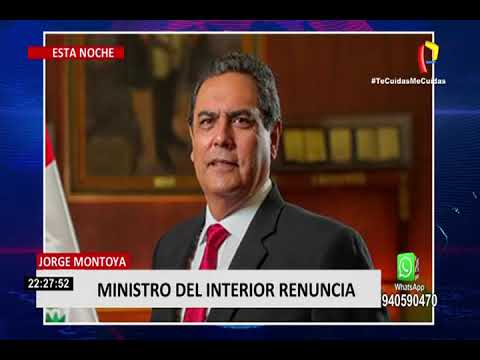 Jorge Montoya renunció a su cargo de ministro del Interior