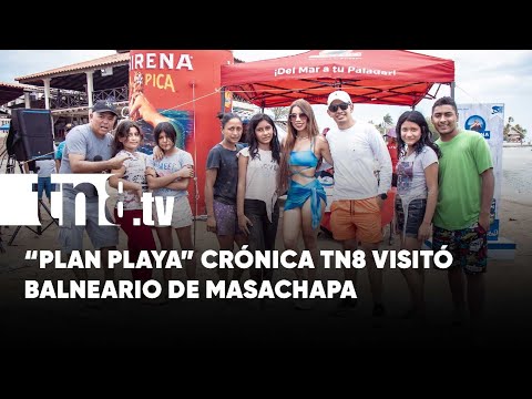 “Plan Playa” Crónica TN8 visitó balneario de Masachapa y entregó muchos premios - Nicaragua