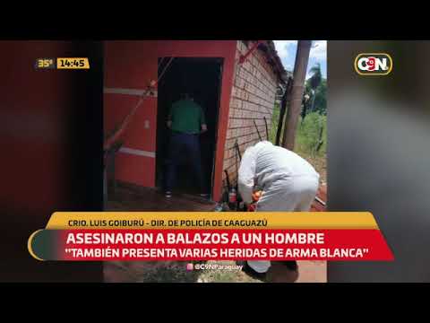 Asesinan a escopetazos y a puñaladas a un hombre en Caaguazú