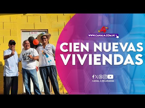 Cien nuevas familias de Managua reciben sus viviendas en Urbanización Caminos del Río