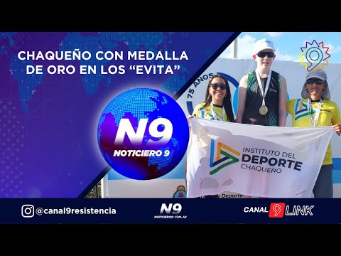 CHAQUEÑO CON MEDALLA DE ORO EN LOS “EVITA”   - NOTICIERO 9 -