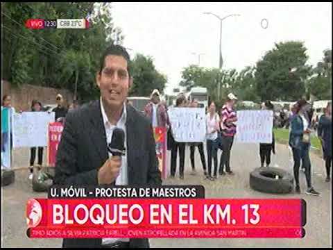 15032023 PROTESTA DE MAESTROS EN SANTA CRUZ RED UNITEL