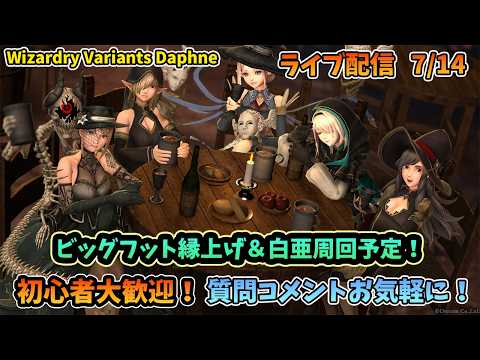 【初心者大歓迎！】Wizardry Variants Daphne ビッグフット縁LV上げと白亜周回やるよ！  7/14【コメントも大歓迎！】
