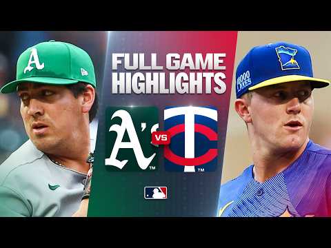 오클랜드 어슬레틱스 vs 미네소타 트윈스: 공식 풀 경기 하이라이트 (7월 24) | 2026 MLB 시즌