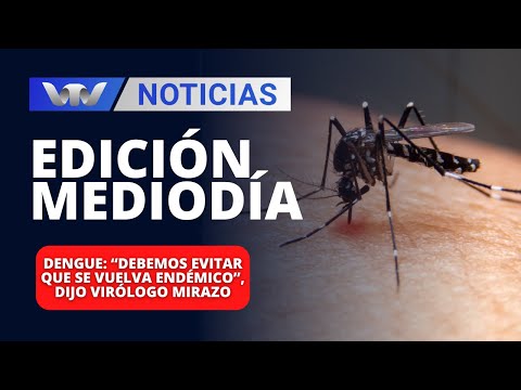 Edición Mediodía 01/04 | Dengue: “Debemos evitar que se vuelva endémico”, dijo virólogo Mirazo