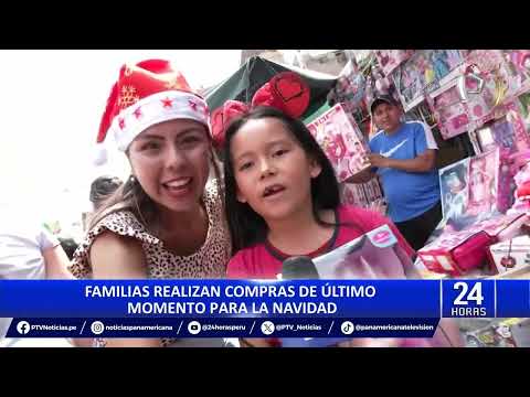 Centro de Lima: Peruanos realizan las últimas compras a pocos días de Navidad