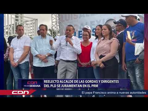 Reelecto alcalde de las gordas y dirigentes del PLD se juramentan en el PRM