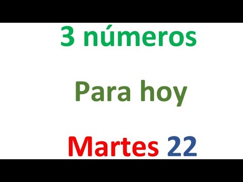 3 números para el Martes 22 de Octubre, El campeón de los números