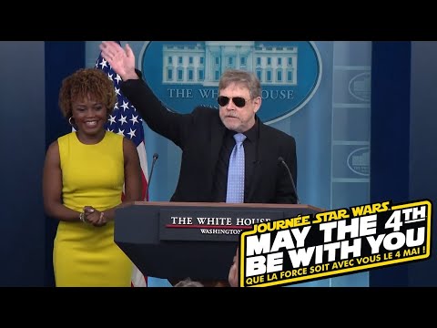 MAY THE 4TH BE WITH YOU Mark Hamiil Star Wars White House