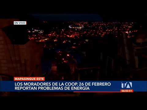 Moradores del norte de Guayaquil reportan problemas de energía eléctrica