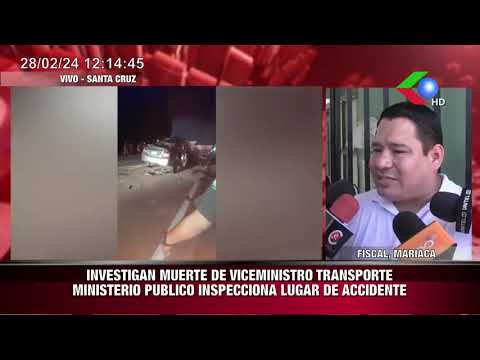 INVESTIGAN MUERTE DE VICEMINISTRO TRANSPORTE MINISTERIO PUBLICO INSPECCIONA LUGAR DE ACCIDENTE