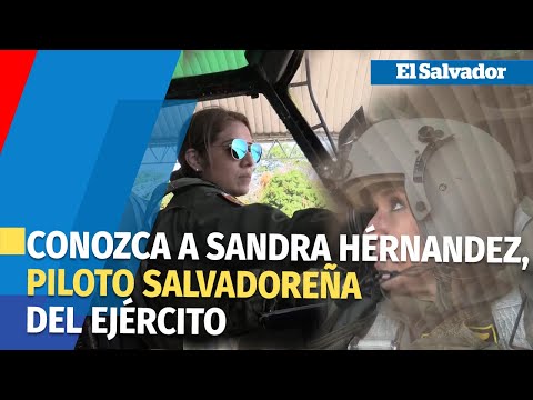 Piloto salvadoreña destaca en profesión militar