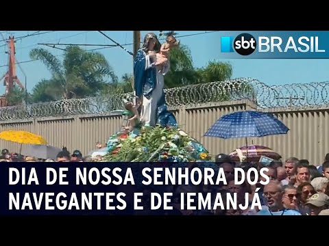 Celebrações marcam Dia de Nossa Senhora dos Navegantes e de Iemanjá | SBT Brasil (02/02/24)