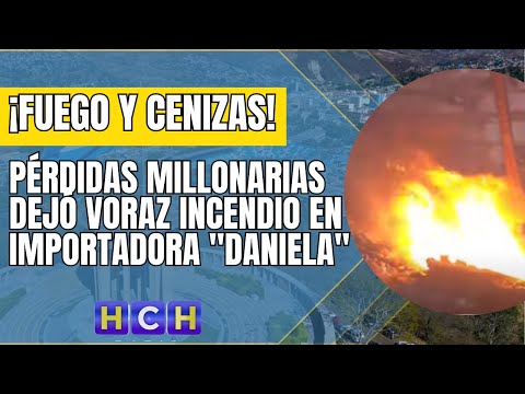 Pérdidas millonarias dejó voraz incendio en Importadora Daniela; el mismo sigue activo