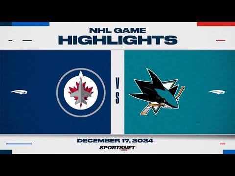 NHL Highlights | Jets vs. Sharks - December 17, 2024