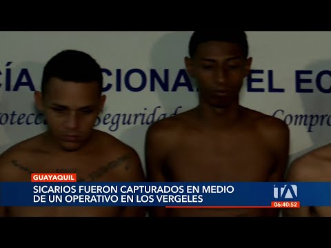 4 sicarios fueron capturados por la Policía Nacional en Guayaquil