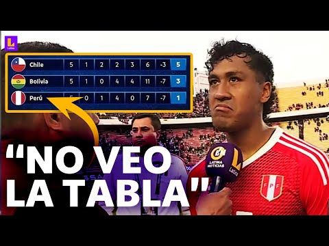 Renato Tapia tras derrota ante Bolivia: No veo la tabla, me importa el rendimiento
