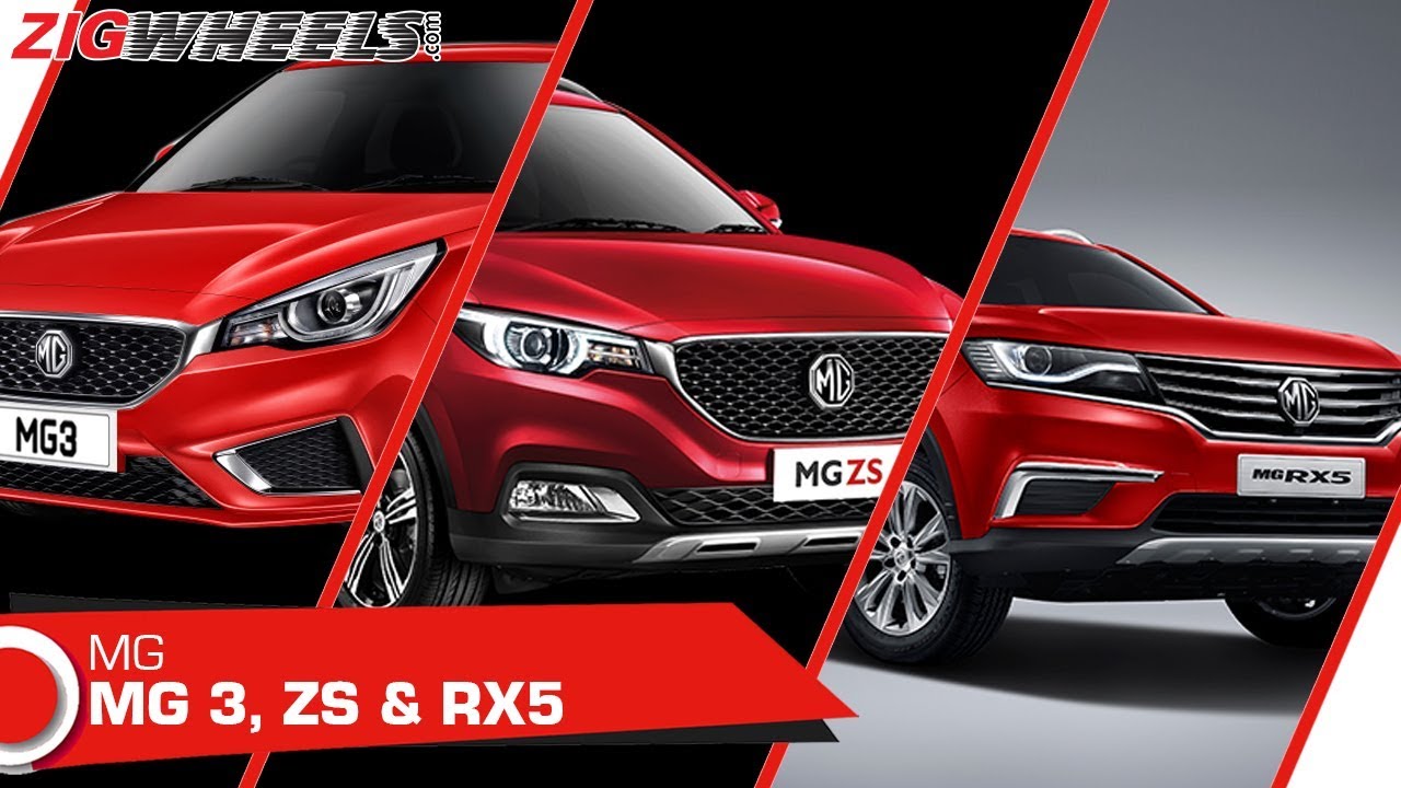 MG ZS, RX5 SUV and MG 3 Hatchback in India! | Walkaround | ZigWheels.com