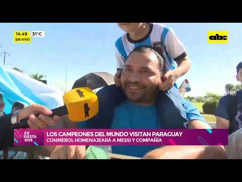 Los campeones del mundo visitan Paraguay