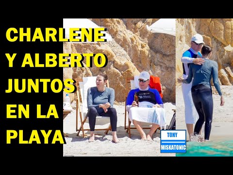 CHARLENE Y ALBERTO DE MÓNACO PASANDO TIEMPO JUNTOS EN LA PLAYA EN CÓRCEGA.