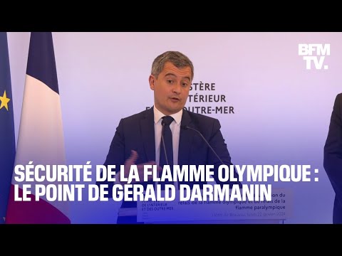 Sécurité du parcours de la flamme olympique: le point de Gérald Darmanin