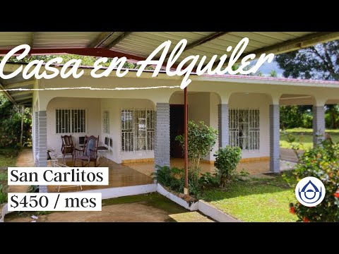 Alquila casa en San Carlitos con amplio patio, a pocos minutos de David, Chiriquí. 6983-8183