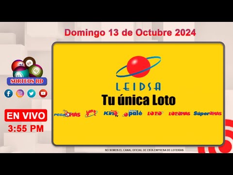 LEIDSA y Anguilla Lottery EN VIVO ? Domingo 13 de Octubre 2024- 3:55 PM