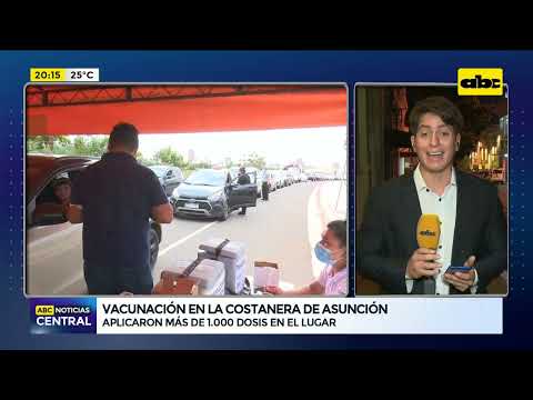 Gran concurrencia para tercera dosis en la Costanera de Asunción